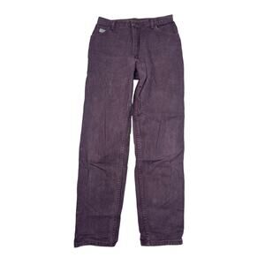 Wrangler VTG 80s Ultra High Waisted Tapered Straight Mom Jeans Purple Womens 14